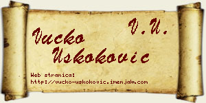 Vučko Uskoković vizit kartica